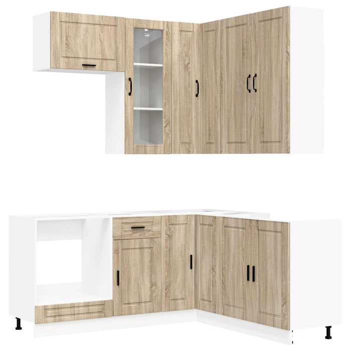 Unitate de bucătărie PORTO 8 pcs Stejar Sonoma Lemn prelucrat WALTI