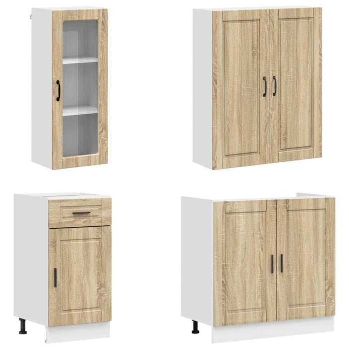 Unitate de bucătărie PORTO 8 pcs Stejar Sonoma Lemn prelucrat WALTI