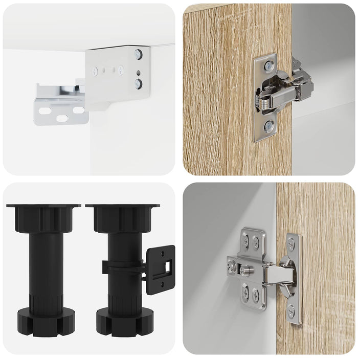 Unitate de bucătărie LYON 8 pcs Stejar Sonoma Lemn prelucrat WALTI