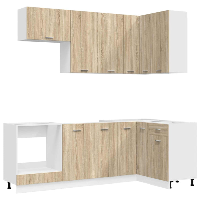 Unitate de bucătărie LYON 8 pcs Stejar Sonoma Lemn prelucrat WALTI