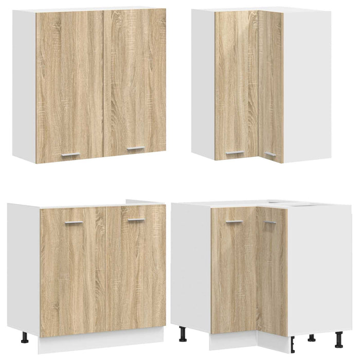 Unitate de bucătărie LYON 8 pcs Stejar Sonoma Lemn prelucrat WALTI