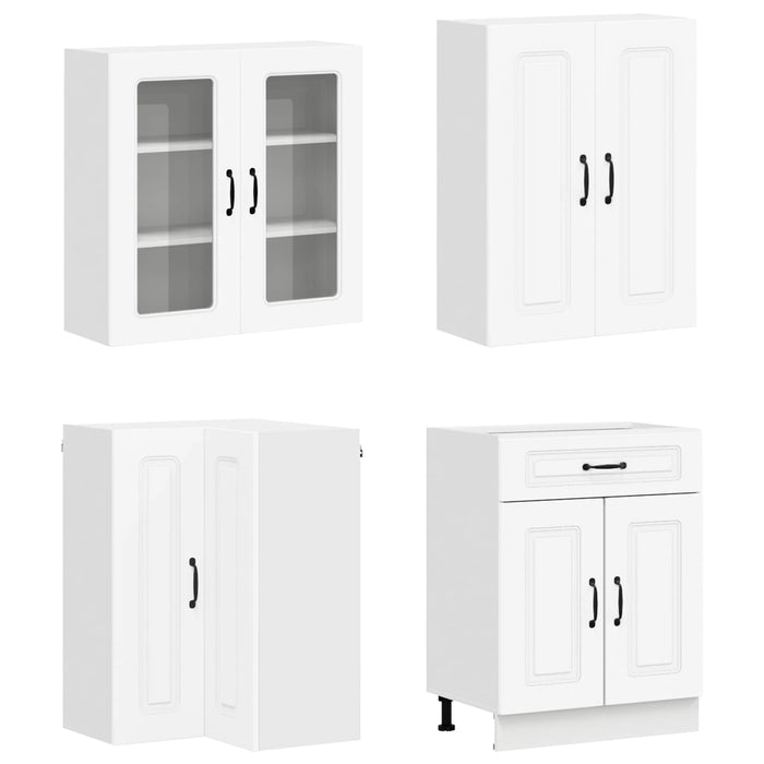 Unitate de bucătărie KALMAR 8 pcs Alb Lemn prelucrat - WALTI WALTI