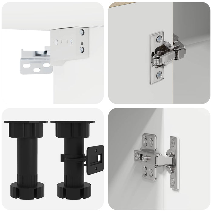 Unitate de bucătărie KALMAR 8 pcs Negru Lemn prelucrat WALTI