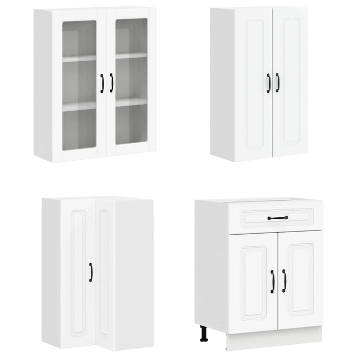 Unitate de bucătărie KALMAR 8 pcs Alb Lemn prelucrat - WALTI WALTI