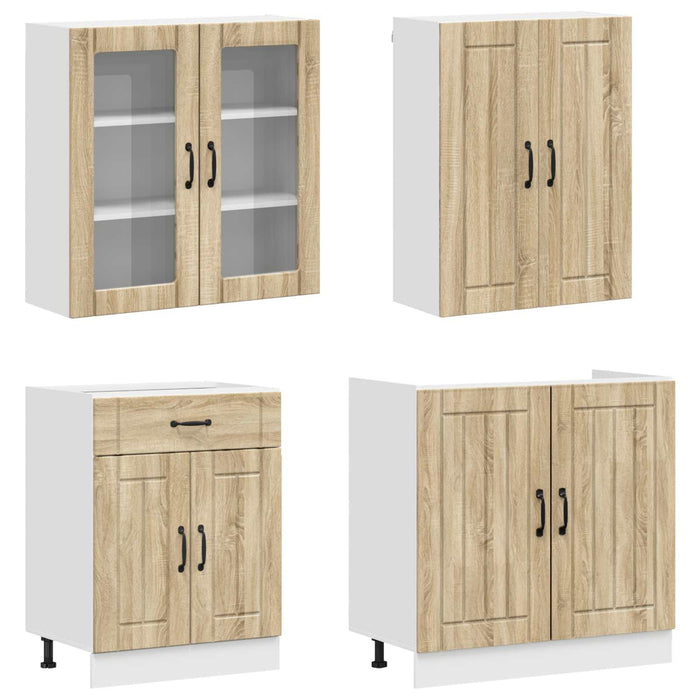Unitate de bucătărie LUCCA 8 pcs Stejar Sonoma Lemn prelucrat WALTI
