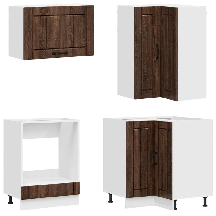Unitate de bucătărie LUCCA 8 pcs Stejar maro Lemn prelucrat WALTI