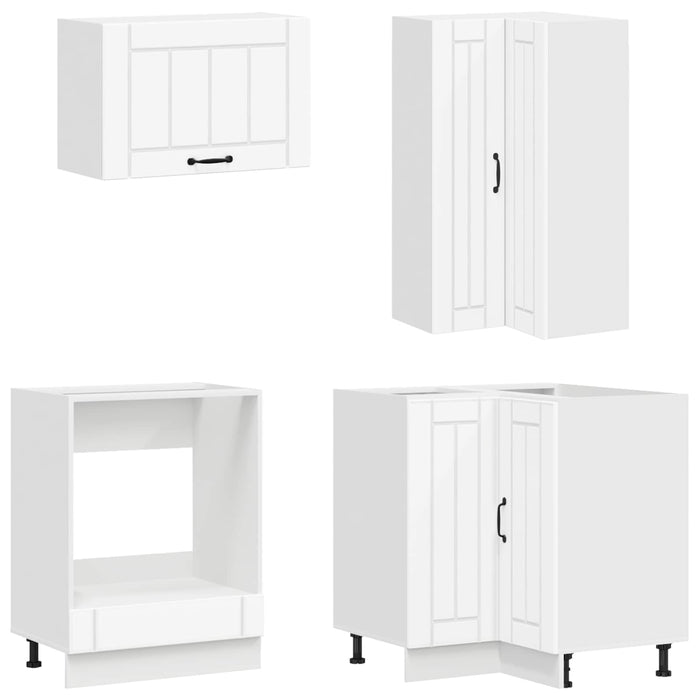 Unitate de bucătărie LUCCA 8 pcs Alb Lemn prelucrat WALTI