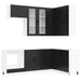 Unitate de bucătărie LUCCA 8 pcs Negru Lemn prelucrat - WALTI WALTI