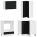 Unitate de bucătărie LUCCA 8 pcs Negru Lemn prelucrat - WALTI WALTI