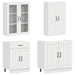 Unitate de bucătărie LUCCA 8 pcs Alb foarte lucios - WALTI WALTI