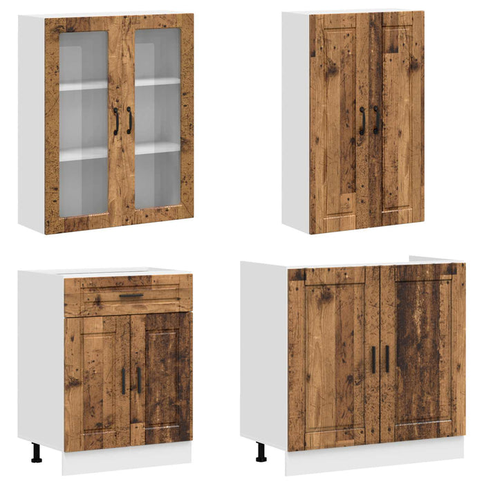 Unitate de bucătărie PORTO 8 pcs Lemn vechi Lemn prelucrat WALTI