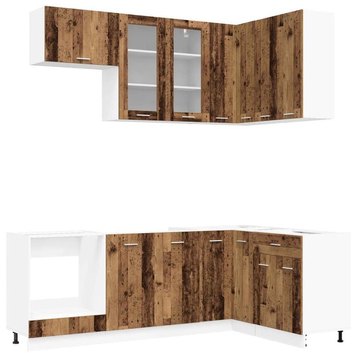 Unitate de bucătărie LYON 8 pcs Lemn vechi Lemn prelucrat WALTI