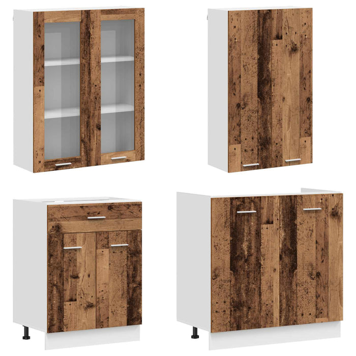 Unitate de bucătărie LYON 8 pcs Lemn vechi Lemn prelucrat WALTI