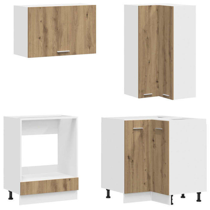 Unitate de bucătărie LYON 8 pcs Stejar Artizanal Lemn prelucrat WALTI