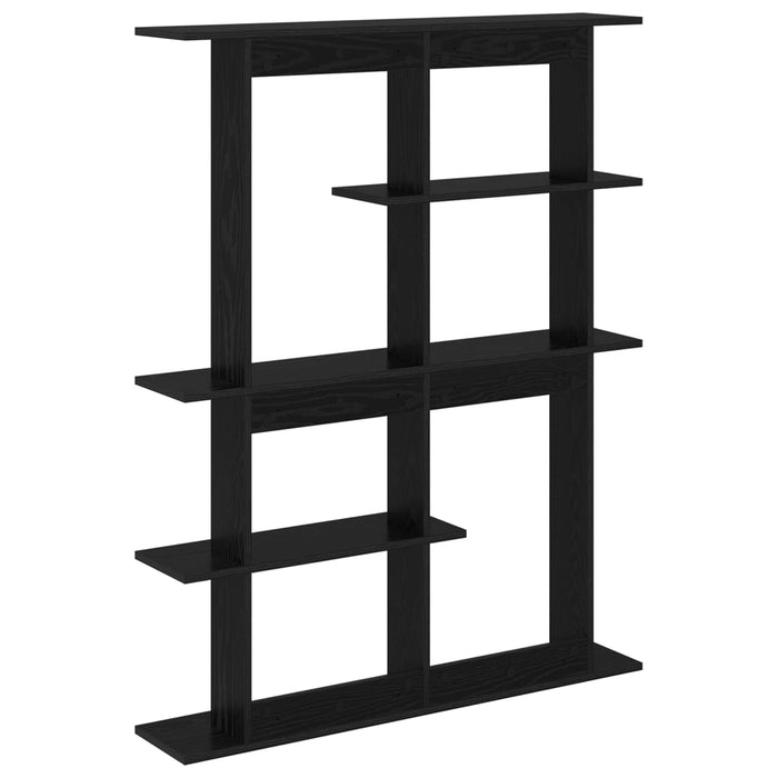 Unitate de Rafturi pe Perete Negru 102 x 20 x 130 cm WALTI