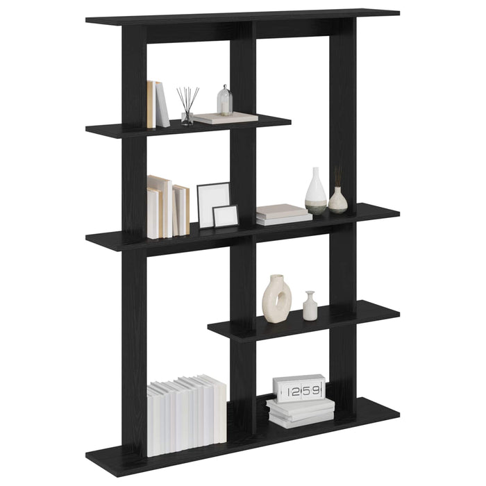 Unitate de Rafturi pe Perete Negru 102 x 20 x 130 cm WALTI