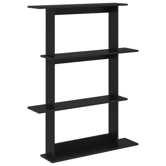 Unitate de Rafturi pe Perete Negru 100 x 20 x 126 cm WALTI