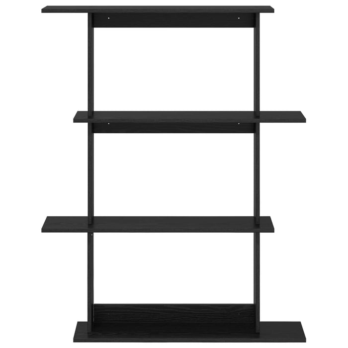 Unitate de Rafturi pe Perete Negru 100 x 20 x 126 cm WALTI