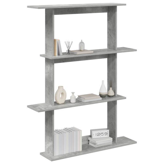 Unitate de Rafturi pe Perete Gri 100 x 20 x 126 cm WALTI
