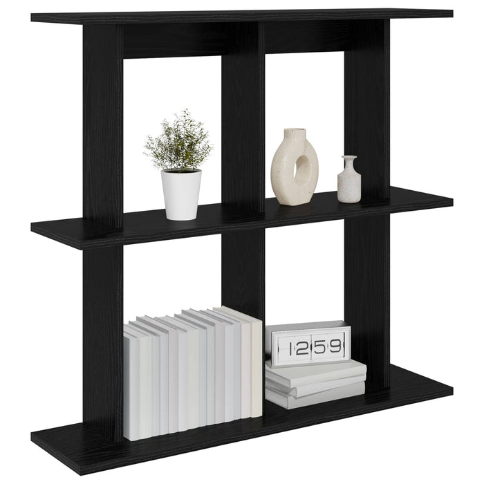 Raft de perete Montare pe perete Negru 80 x 20 x 75 cm WALTI