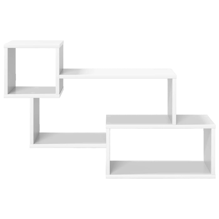 Raft suspendat Montare pe perete Alb 87 x 20 x 55 cm WALTI