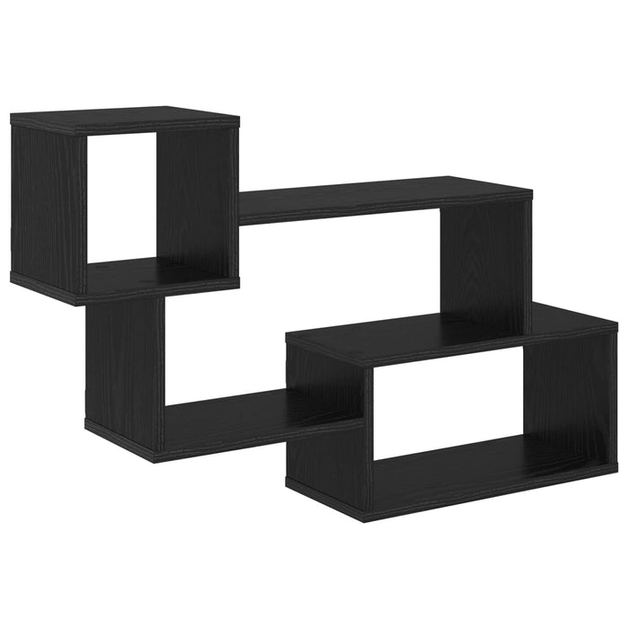 Raft suspendat Montare pe perete Negru 87 x 20 x 55 cm WALTI