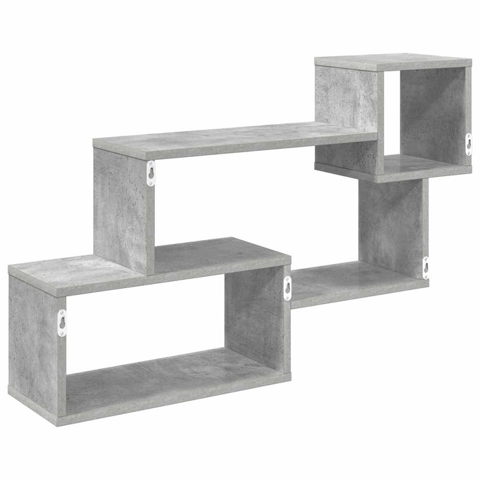 Raft suspendat Montare pe perete Gri 87 x 20 x 55 cm WALTI