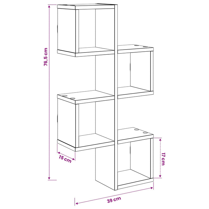 Raft suspendat Montare pe perete Maro 87 x 20 x 55 cm WALTI