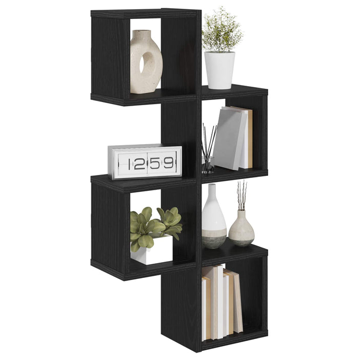 Raft de perete Montare pe perete Negru 39 x 15 x 76 cm WALTI