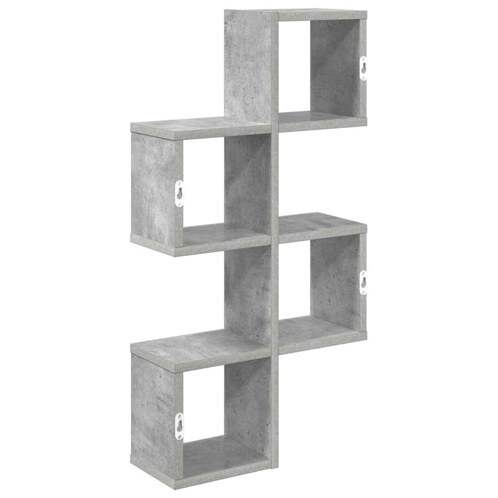 Raft de perete Montare pe perete Gri Beton 39 x 15 x 76 cm WALTI