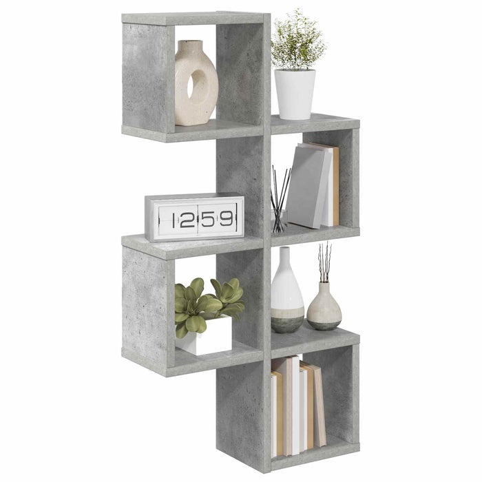 Raft de perete Montare pe perete Gri Beton 39 x 15 x 76 cm WALTI