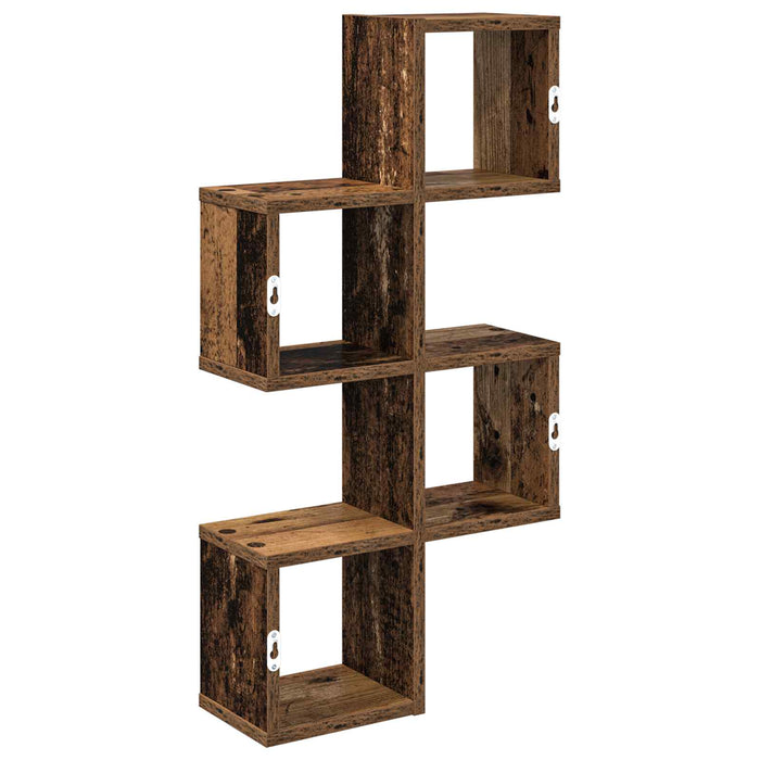 Raft de perete Montare pe perete Lemn vechi 39 x 15 x 76 cm WALTI