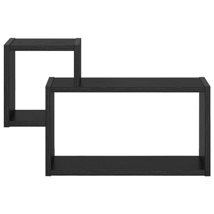 Raft de perete Montare pe perete Negru 55 x 15 x 35 cm WALTI
