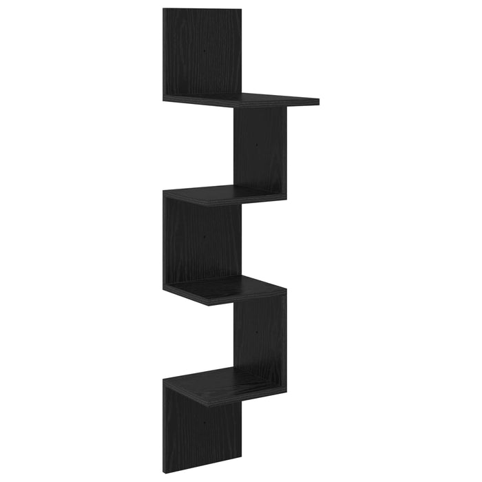 Raft de perete Montare pe perete Negru 32 x 21 x 107 cm WALTI