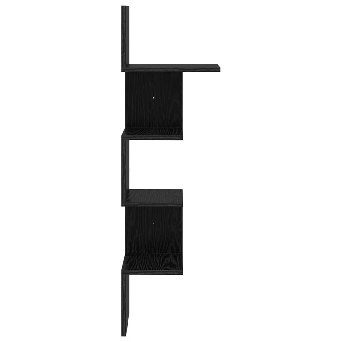 Raft de perete Montare pe perete Negru 32 x 21 x 107 cm WALTI