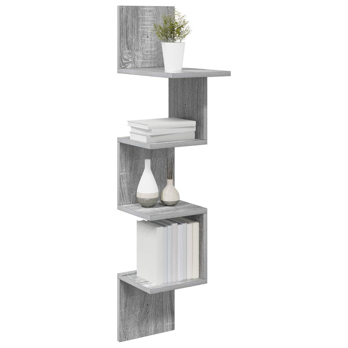 Raft de perete Montare pe perete Gri 32 x 21 x 107 cm WALTI