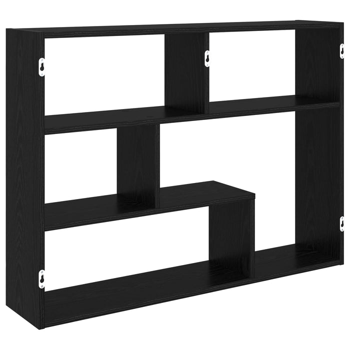 Raft de perete Montare pe perete Negru 95 x 20 x 69,5 cm WALTI