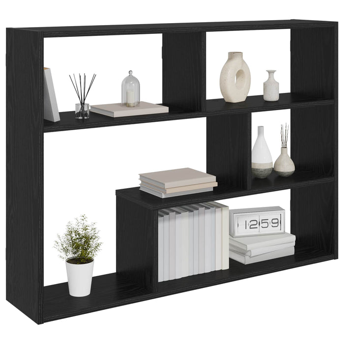 Raft de perete Montare pe perete Negru 95 x 20 x 69,5 cm WALTI