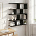 Raft de perete Stejar Negru 70 x 20 x 100 cm Lemn prelucrat - WALTI WALTI