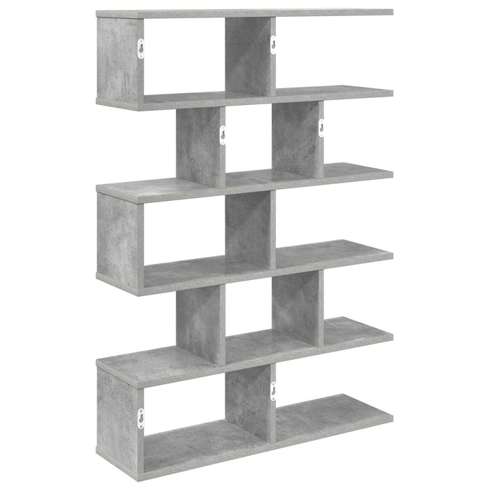 Raft de perete Gri Beton 70 x 20 x 100 cm Lemn prelucrat - WALTI WALTI