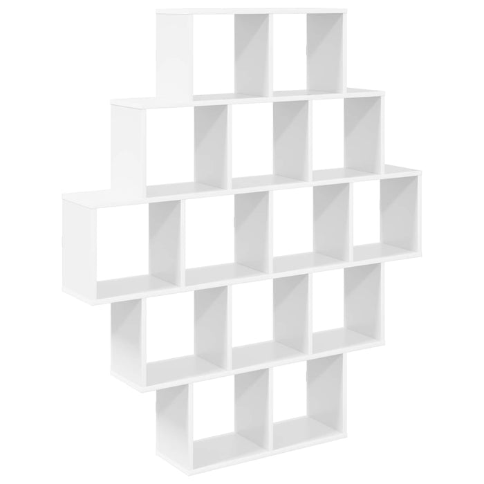 Raft de perete Alb 120 x 20 x 136 cm Lemn prelucrat - WALTI WALTI