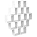 Raft de perete Alb 120 x 20 x 136 cm Lemn prelucrat - WALTI WALTI