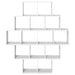 Raft de perete Alb 120 x 20 x 136 cm Lemn prelucrat - WALTI WALTI