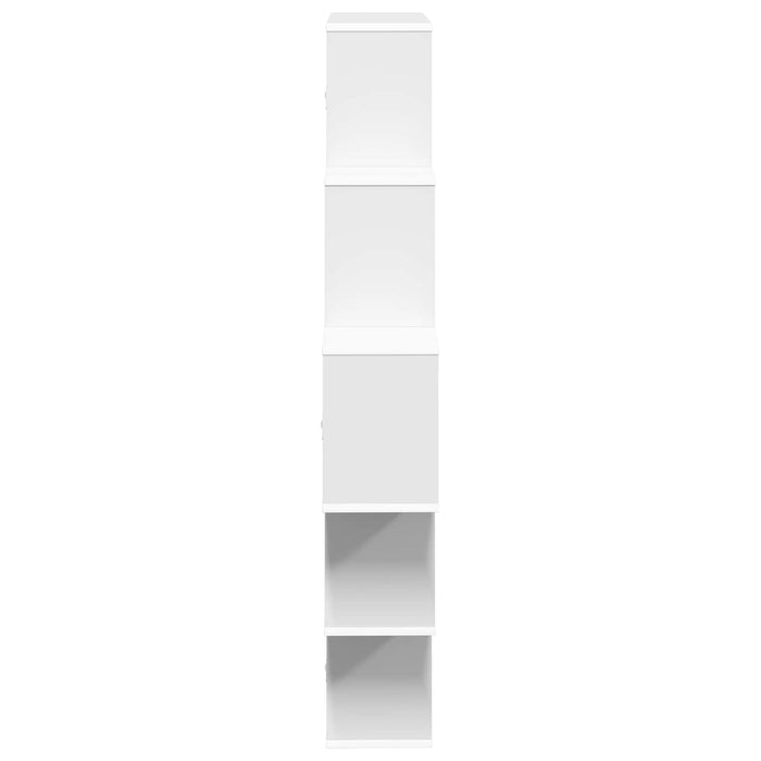 Raft de perete Alb 120 x 20 x 136 cm Lemn prelucrat - WALTI WALTI