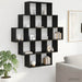 Raft de perete Stejar Negru 120 x 20 x 136 cm Lemn prelucrat - WALTI WALTI