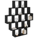 Raft de perete Stejar Negru 120 x 20 x 136 cm Lemn prelucrat - WALTI WALTI