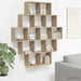 Raft de perete Stejar Sonoma 120 x 20 x 136 cm Lemn prelucrat - WALTI WALTI