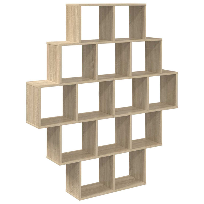 Raft de perete Stejar Sonoma 120 x 20 x 136 cm Lemn prelucrat - WALTI WALTI