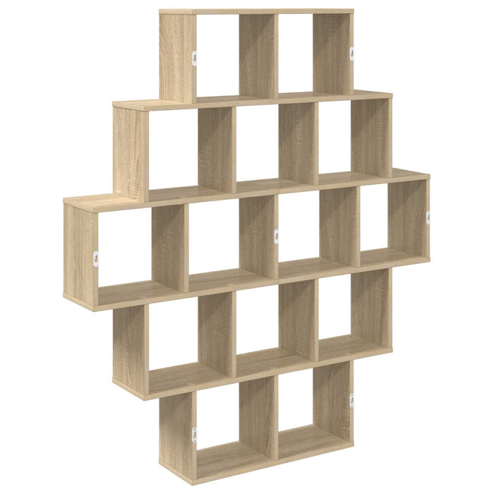Raft de perete Stejar Sonoma 120 x 20 x 136 cm Lemn prelucrat - WALTI WALTI