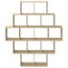 Raft de perete Stejar Sonoma 120 x 20 x 136 cm Lemn prelucrat - WALTI WALTI